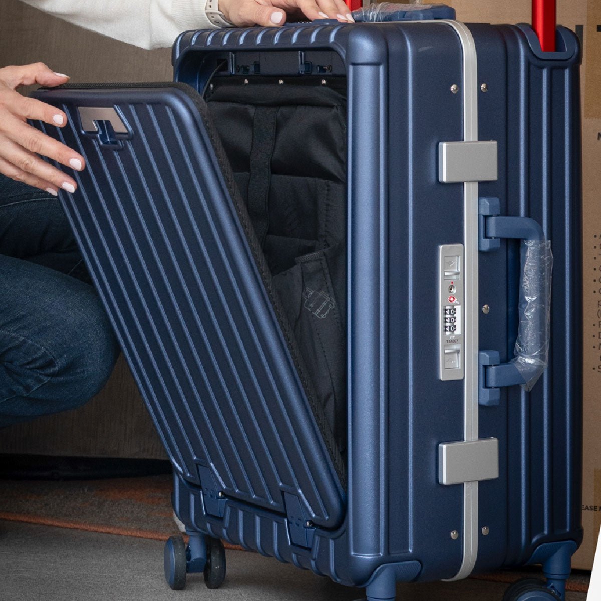 MALETA VIAJE 20" TSA AZUL ASA GRANDE - Monteli