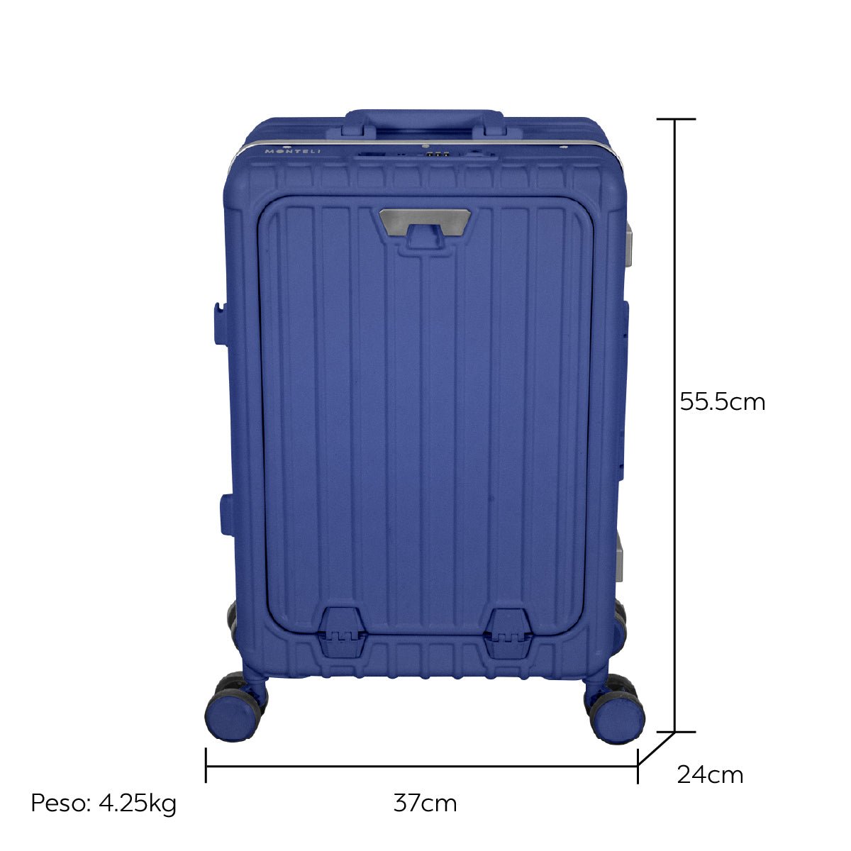 MALETA VIAJE 20" TSA AZUL ASA GRANDE - Monteli