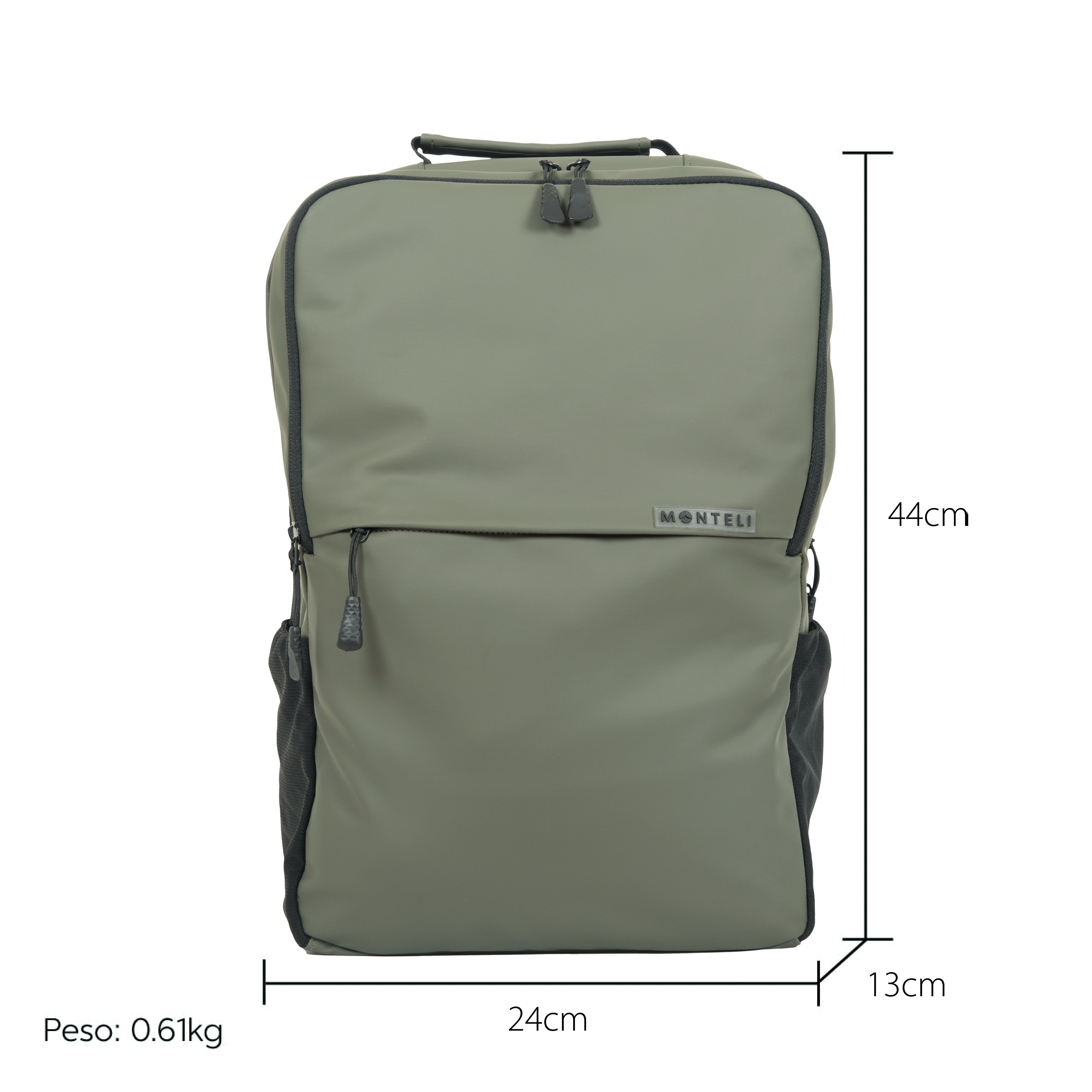 MOCHILA DE PU VERDE MILITAR - Monteli