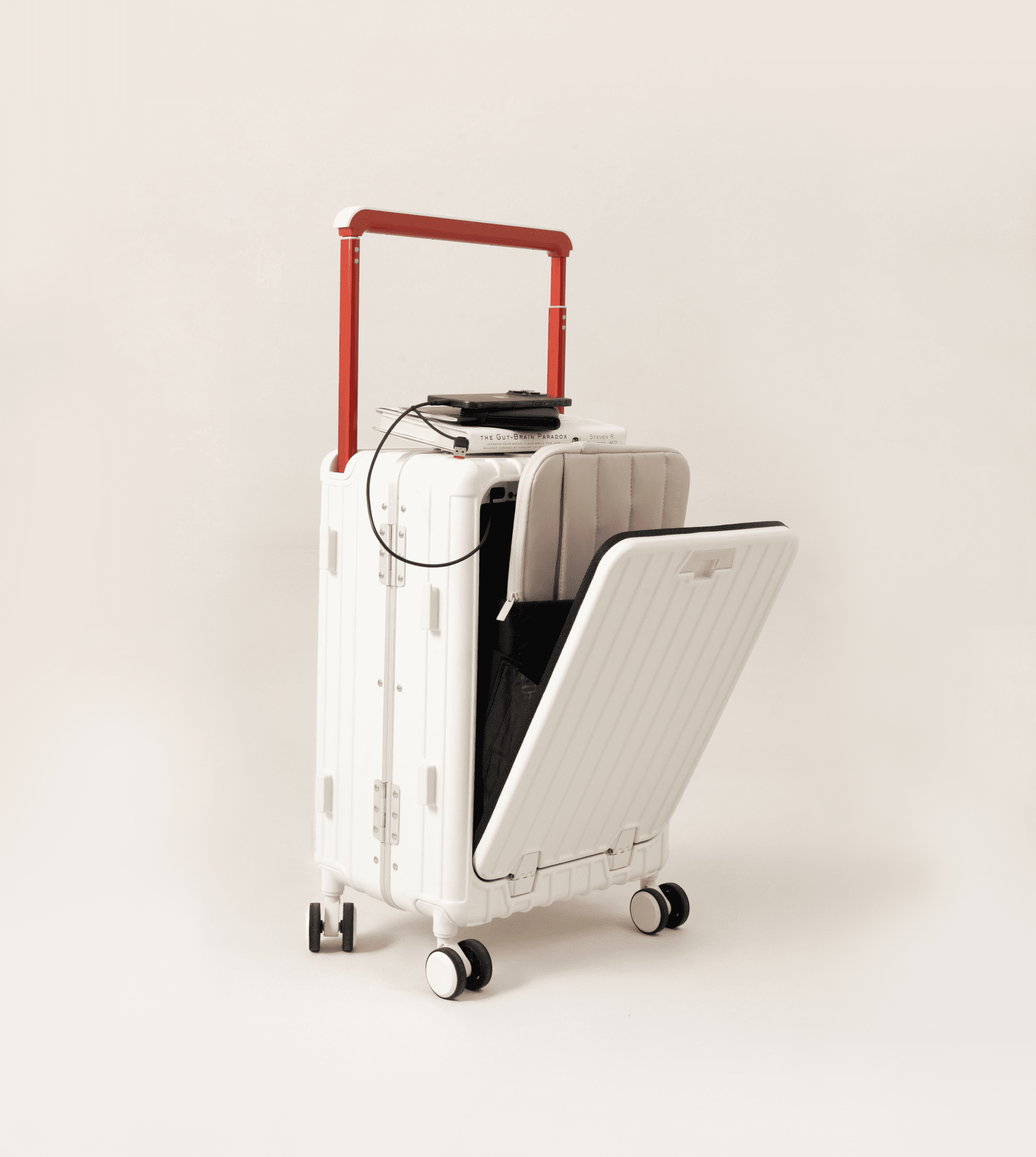 MALETA CAPRI 20" TSA BLANCA ASA GRANDE - Monteli