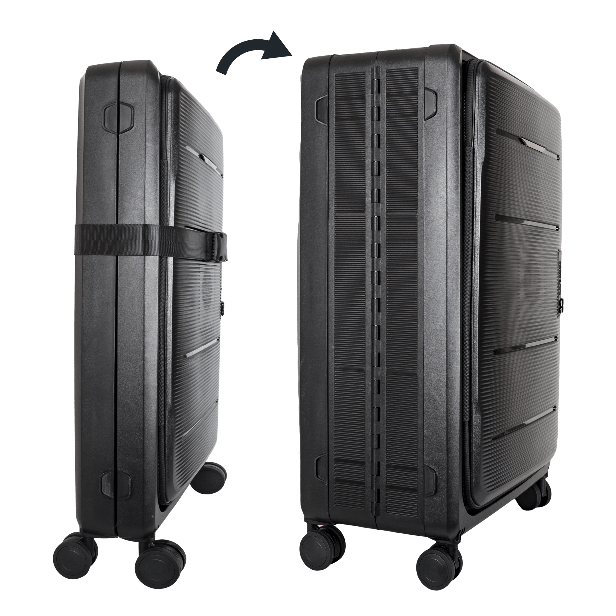 MALETA VERONA PLEGABLE 24" TSA FRONTAL - Monteli