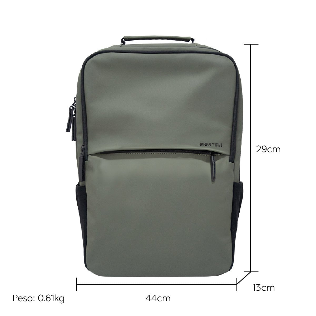 MOCHILA DE PU VERDE MILITAR - Monteli