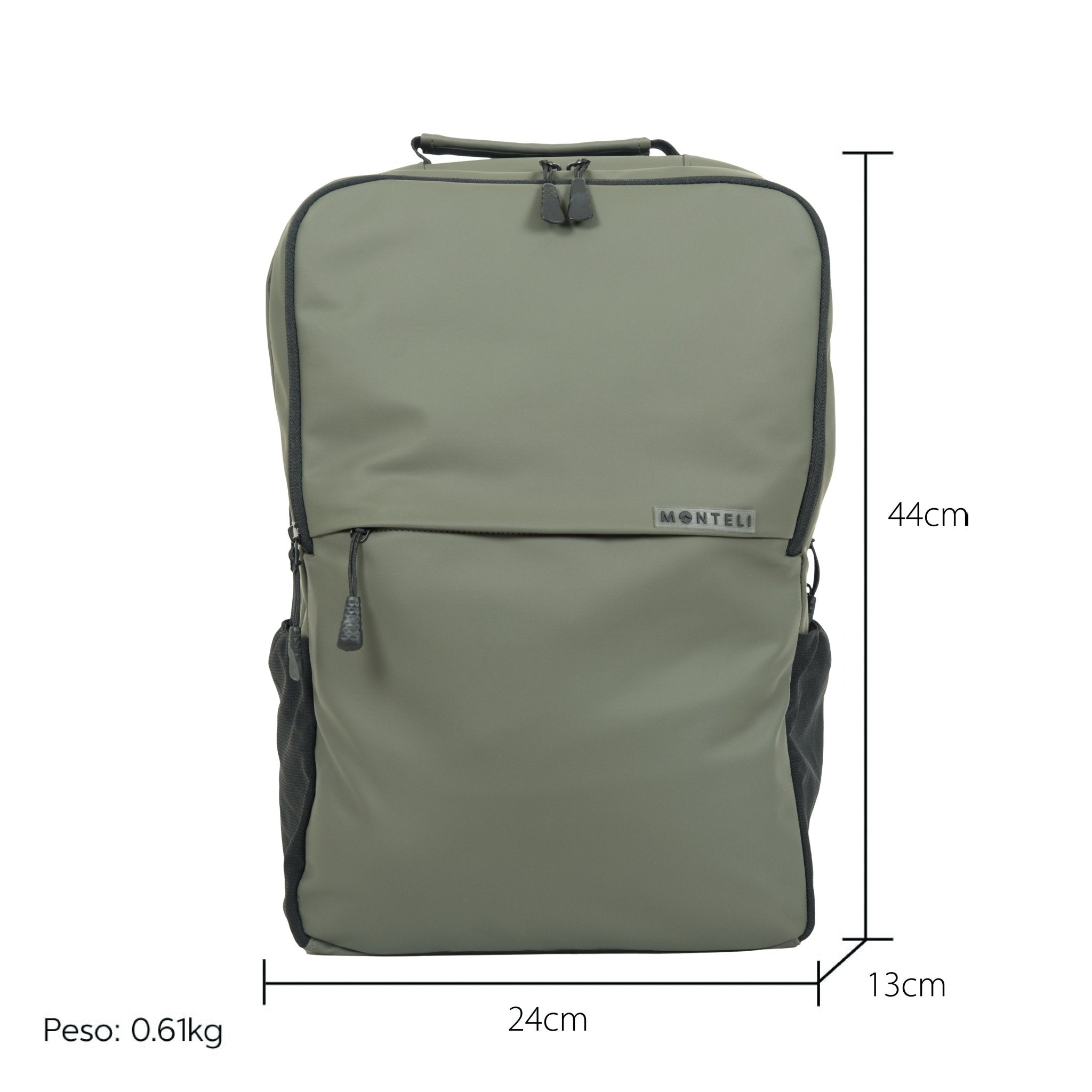 MOCHILA DE PU VERDE MILITAR - Monteli