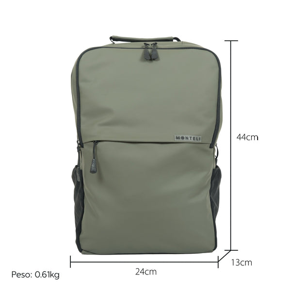 MOCHILA DE PU VERDE MILITAR - Monteli